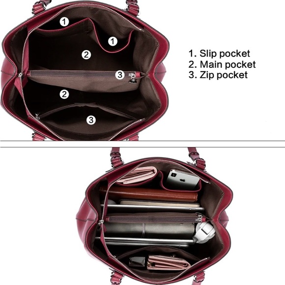 Bostanten Red Handbag - Picture 9 of 12